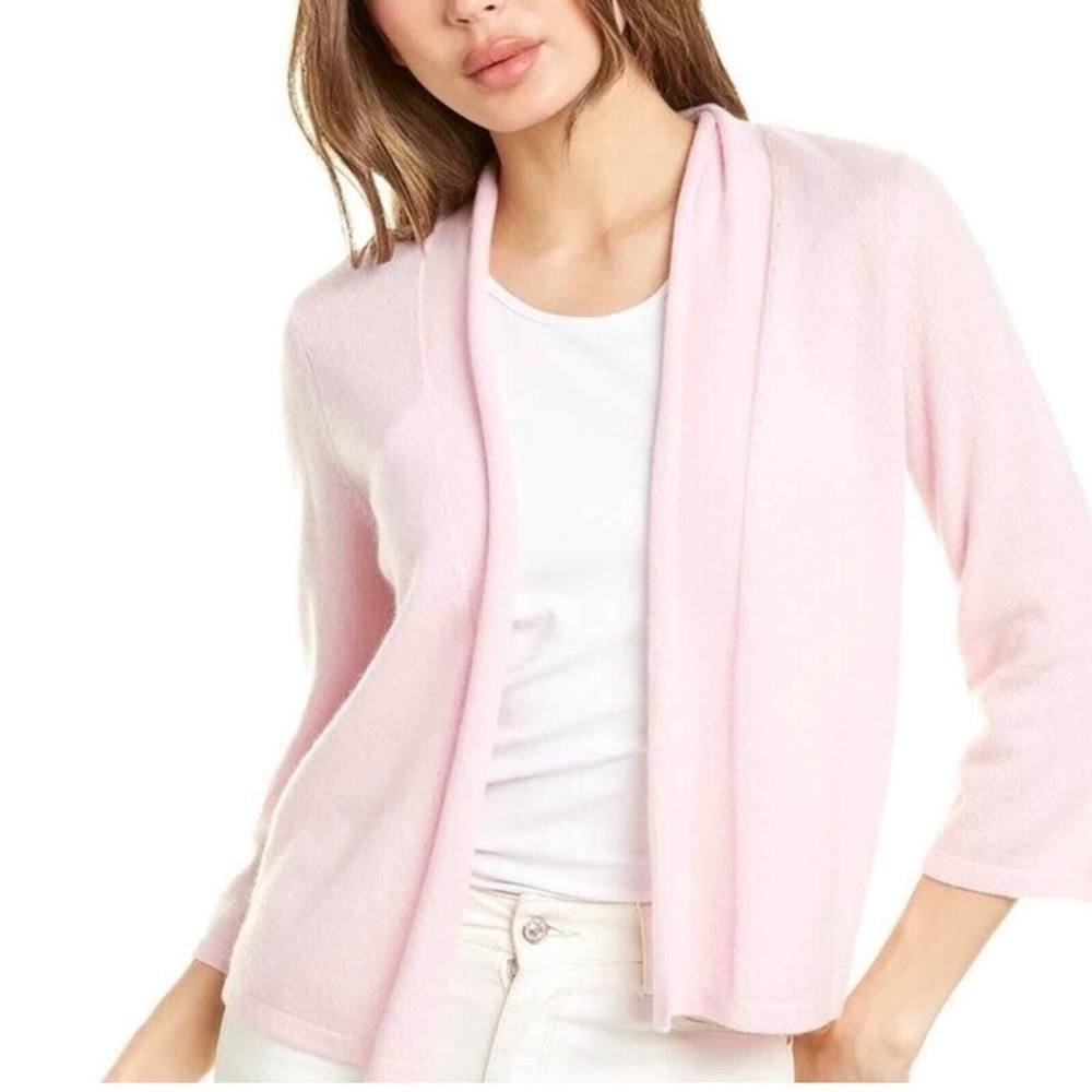 J.McLaughlin Clemson Open Cardigan Pale Pink S